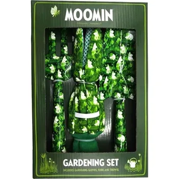 Vrták Zahradní sada 3 ks – lopatka, rukavice a vidličky – Mumínci