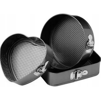 Forma na pečení 3x Kulatá Forma Na Dort s forma 24/26/28 cm Srdce