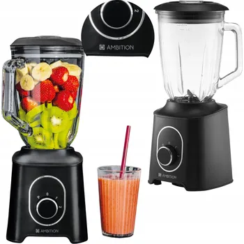 SKLENĚNÝ STOLNÍ MIXÉR NA SMOOTHIE, KOKTEJLY A OVOCE S DRTIČEM LEDU