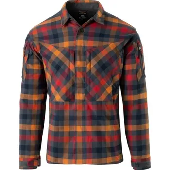 Pánské oblečení HELIKON HELIKON taktická košile MBDU Nylon Sorona® - Dark Autumn Checkered - L