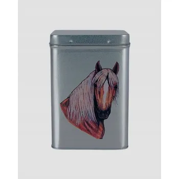 Dóza na potraviny Plechová dóza s obrázkem Haflinga