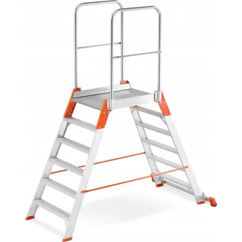 Žebřík Hliníkový Žebřík Aloss 1 x 6 do 150 kg