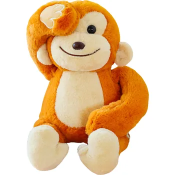 plyšák Plyšová Hračka Mazlíček Opička S Magnety Hnědá 23cm