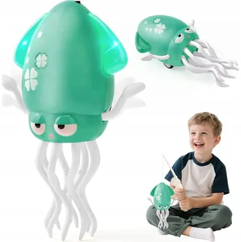 Hračka pro nejmenší INTERAKTIVNÍ TANČÍCÍ HRAČKA CHOBOTNICE PRO DĚTI SVÍTÍCÍ POHYBLIVÁ S LED