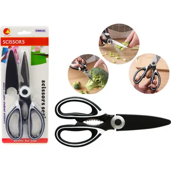 Kuchyňské nůžky Nůžky kuchyňské multifunkční protiskluzové krytka na ostří