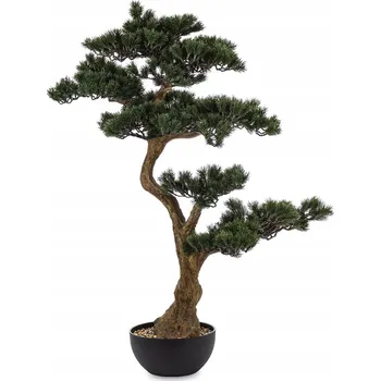 umělá květina Umělá zelená rostlina BONSAI v květináči – elegance přírody ve vašem interiéru Zelená
