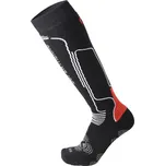 Lyžařské ponožky MICO Superthermo Primaloft Heavy nero/rosso Velikost: 35-37