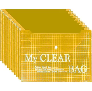 Archivační box Obálková složka s průhledným žlutým zapínáním A4 20 kusů