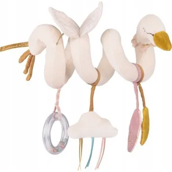 plyšák Moulin Roty: Interaktivní spirála LABUŤ 30 cm / Ecole de Danse 667077