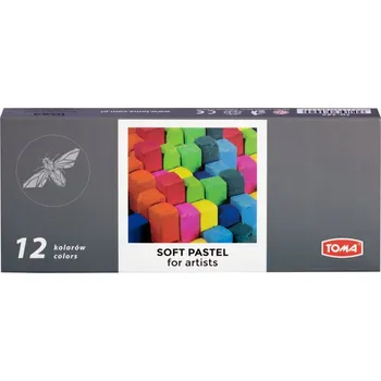 Pastelka Suché pastely profesionální 12 barev TO-580 TOMA