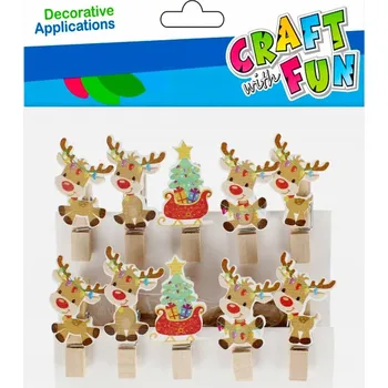 Vánoční dekorace Dekorativní vánoční kolíčky 501907