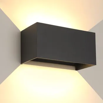 Venkovní osvětlení Venkovní LED nástěnné svítidlo fasádní, zahradní lampa HORE/DOLE, hliníkové