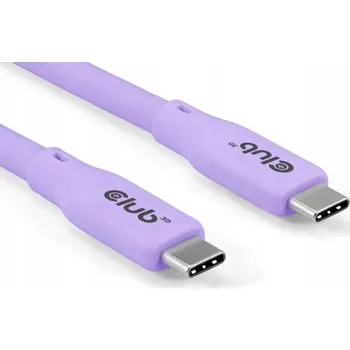 Datový kabel Kabel USB-C 4.0, 20Gbps, 4K60Hz, PD 240W, 2m, fialová