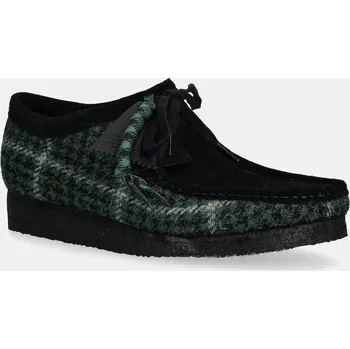 Pánské polobotky Polobotky Clarks Originals Wallabee, 43, černá, 99X