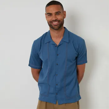 Pánská košile Košile Threadbare Blue 1150514 XL