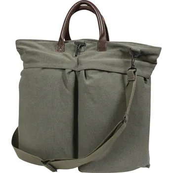 Cestovní taška Taška Vintage na helmu přes rameno zelená