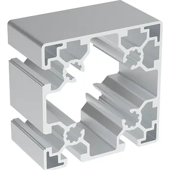 Stavební profil Alusic Hliníkový profil BH 45-10, 90x90, s drážkami na 2 sousedících stranách