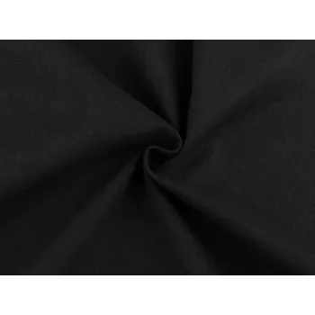 Lněná látka METRÁŽ - 4 (9) černá