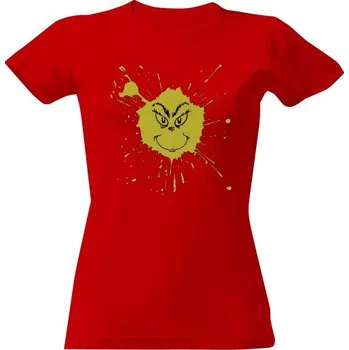 Dámské tričko Tričko s potiskem Grinch splash-2 dámské