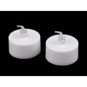 Svíčka LED čajová svíčka na baterky Ø36 mm, barva 1 bílá teplá