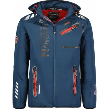 Pánská bunda Geographical Norway pánská softshellová bunda s kapucí HORSKÁ TREKINGOVÁ OUTDOOROVÁ XL M L velikost S