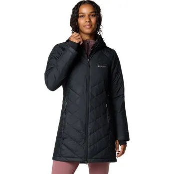 Dámská bunda Dámská Zimní prošívaná bunda COLUMBIA HEAVENLY LONG HOODED JACKET 1738161012 – Černá XL