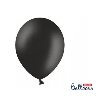 Balónek Balónky Strong latexové černé pastelové 30 cm 10 Ks