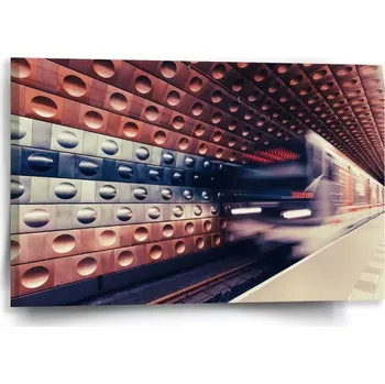 Obraz Sablio Obraz Metro v barevné stanici - 60x40 cm