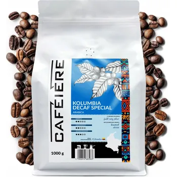 Káva Káva zrnková CAFEIERE Arabica bez kofeinu Kolumbie DECAF SPECIAL, 1 kg