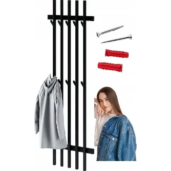 Věšák Kovový Šatní ramínko Braun-Mebel , černý