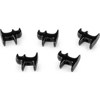 Šperk Kovový přívěsek kočka 10x22 mm, barva 4 černá