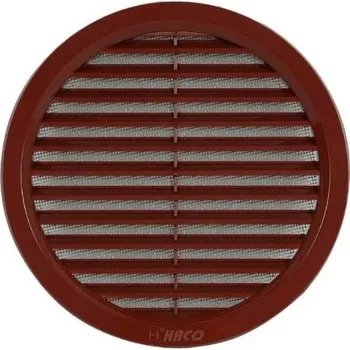 Větrací mřížka Mřížka větrací kruhová se síťovinou VM, Ø 125 mm, hnědá 0406