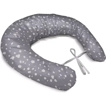 Polštář Sablio Těhotenský polštář Bílé flíčky na fialové