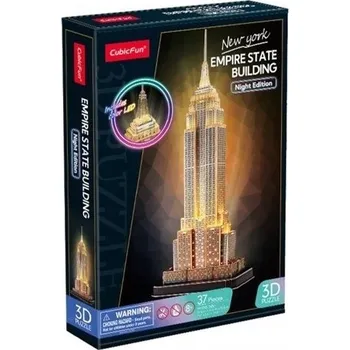 Puzzle PUZZLE 3D EMPIRE STATE BUILDING CUBIC FUN 37 DÍLKŮ