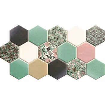 Dlažba DLAŽBA REALONDA HEX NOUVEAU GREEN 26,5X51