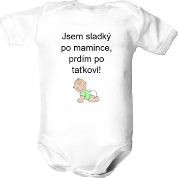 Kojenecký body Dětské body s potiskem Jsem sladký po mamince dětské