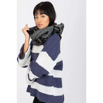 Šála Tunelová šála AT KM 1402.20 Černo-bílá - FPrice černá s bílou one size