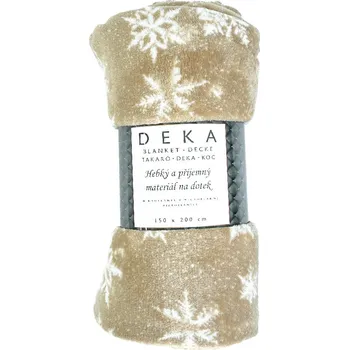 deka ARÔME HOME Mikroflanelová deka Vločky ARÔME HOME