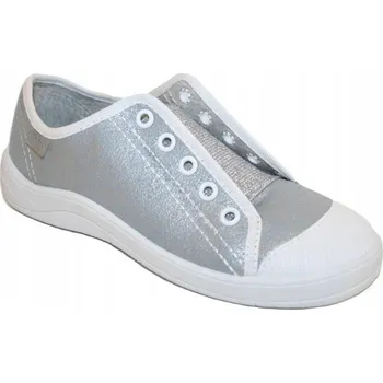 Dívčí tenisky Befado dětské tenisky stříbrné, velikost 27