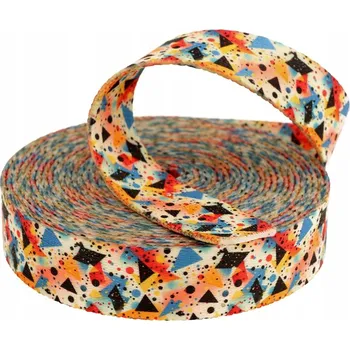 Vodítko pro psa Popruh , stuhy 10 m x 2,5 cm vícebarevné