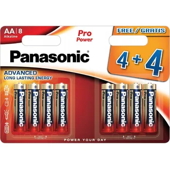 Článková baterie Alkalické baterie Panasonic AA (R6), 8 ks