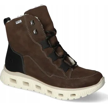 Dámská zimní obuv RIEKER M6012-25 Dámské zimní zateplené kotníkové boty R40