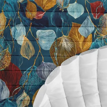 Prošívaná šusťákovina zlatý spád