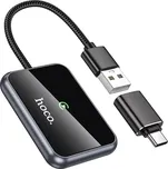 Bezdrátový adaptér CarPlay Hoco USB A / USB C HU1 černý