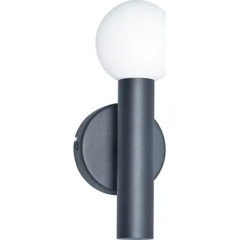 Nástěnné svítidlo Italux WL-33574-1-BK nástěnné svítidlo Filano | 5W G9 | černá | opálová + K nákupu nad 3000 Kč dárek zdarma