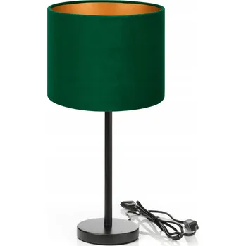 Lampička NOČNÍ LAMPA STOLNÍ KANCELÁŘSKÁ ZAMATOVÁ VELUR E27