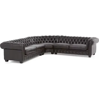 Sedací souprava furniture-nabytek.cz Chesterfield III hnědá