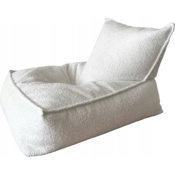 Taburet Taburet vak pro děti BOUCLE - BÍLÁ