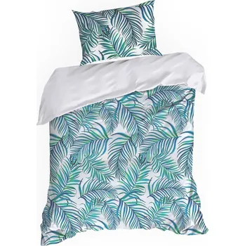 Povlečení POVLEČENÍ D91 PALMS 02 140X200 CM BÍLÉ