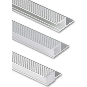 Stavební profil Hliníkový profil McLED AQ pro sádrokarton 33x14mm včetně mléčného difuzoru 2m ML-761.064.43.2